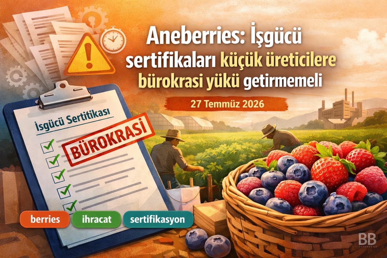 Aneberries: İşgücü sertifikaları küçük üreticilere bürokrasi yükü getirmemeli gorseli