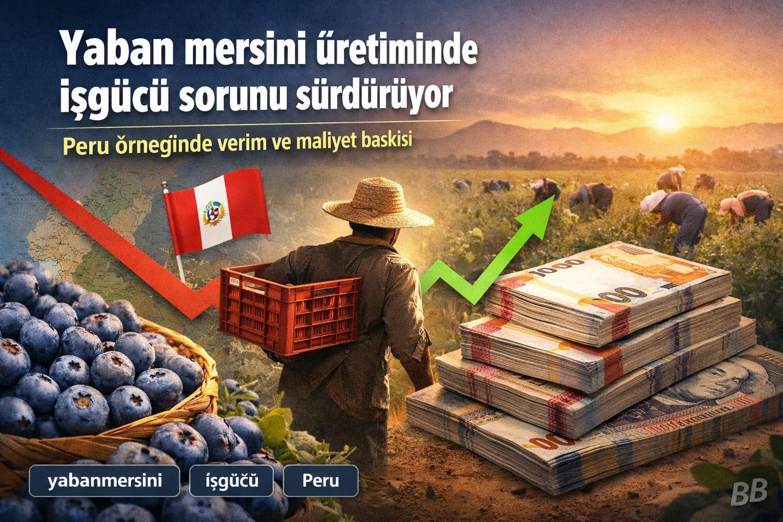 Yaban mersini üretiminde işgücü sorunu sürdürüyor: Peru örneğinde verim ve maliyet baskısı görseli