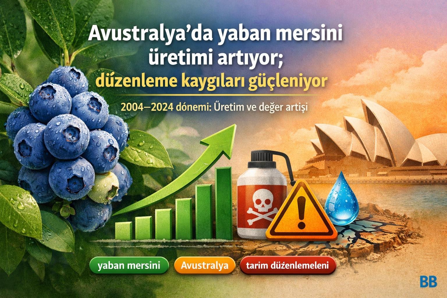 Avustralya'da yaban mersini üretimi artıyor; düzenleme kaygıları güçleniyor görseli