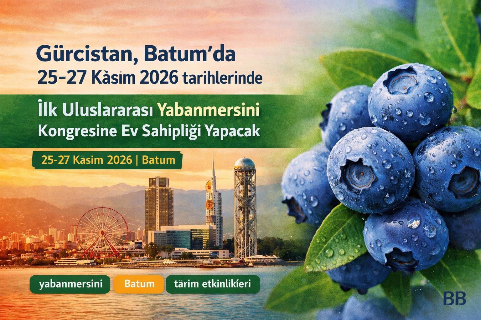 Gürcistan, Batum'da 25-27 Kasım 2026 tarihlerinde ilk uluslararası yabanmersini kongresine ev sahipliği yapacak gorseli