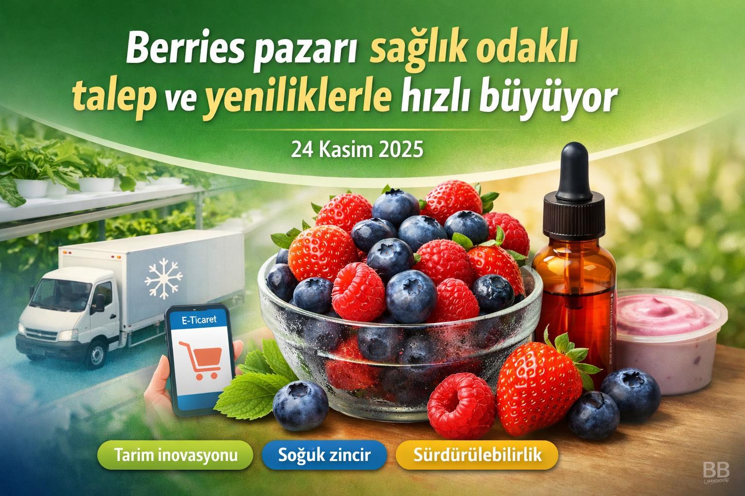 Berries pazarı sağlık odaklı talep ve yeniliklerle hızlı büyüyor gorseli