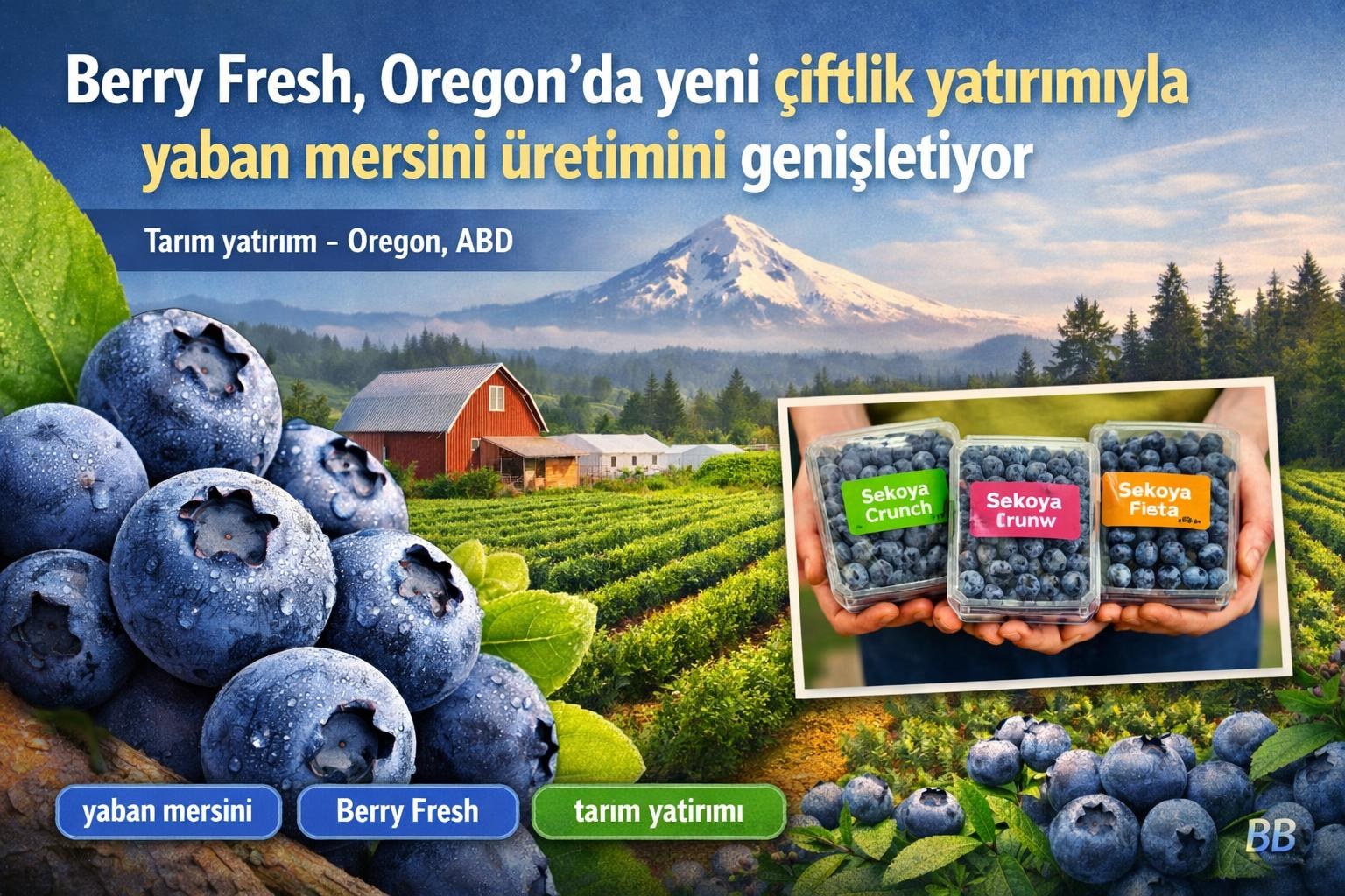 Berry Fresh, Oregon'da yeni çiftlik yatırımıyla yaban mersini üretimini genişletiyor gorseli