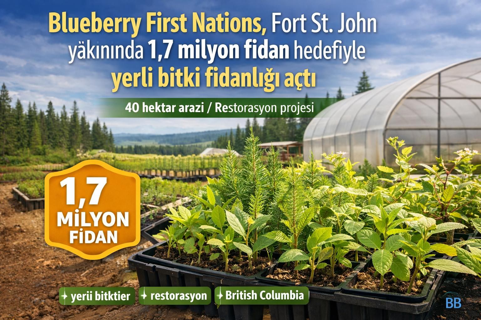 Blueberry First Nations, Fort St. John yakınında 1,7 milyon fidan hedefiyle yerli bitki fidanlığı açtı görseli