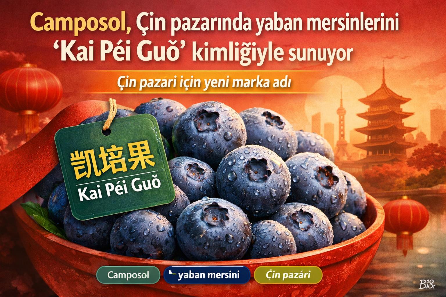 Camposol, Çin pazarında yaban mersinlerini 'Kai Péi Guǒ' kimliğiyle sunuyor görseli