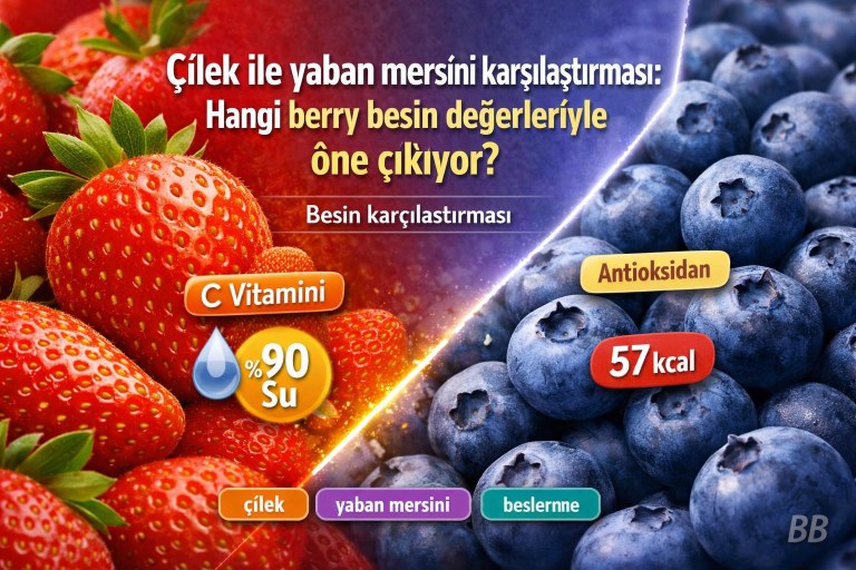 Çilek ile yaban mersini karşılaştırması: Hangi berry besin değerleriyle öne çıkıyor? görseli