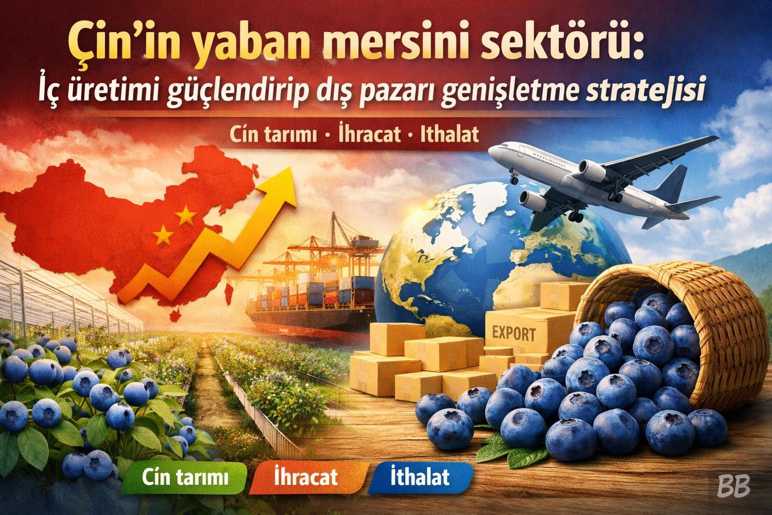 Çin’in yaban mersini sektörü: İç üretimi güçlendirip dış pazarı genişletme stratejisi görseli