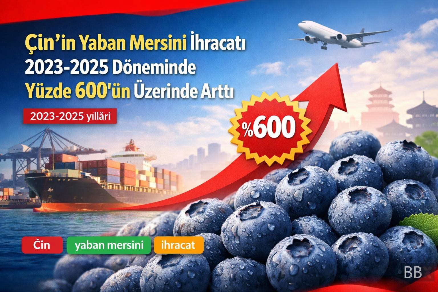 Çin'in Yaban Mersini İhracatı 2023-2025 Döneminde Yüzde 600'ün Üzerinde Arttı görseli