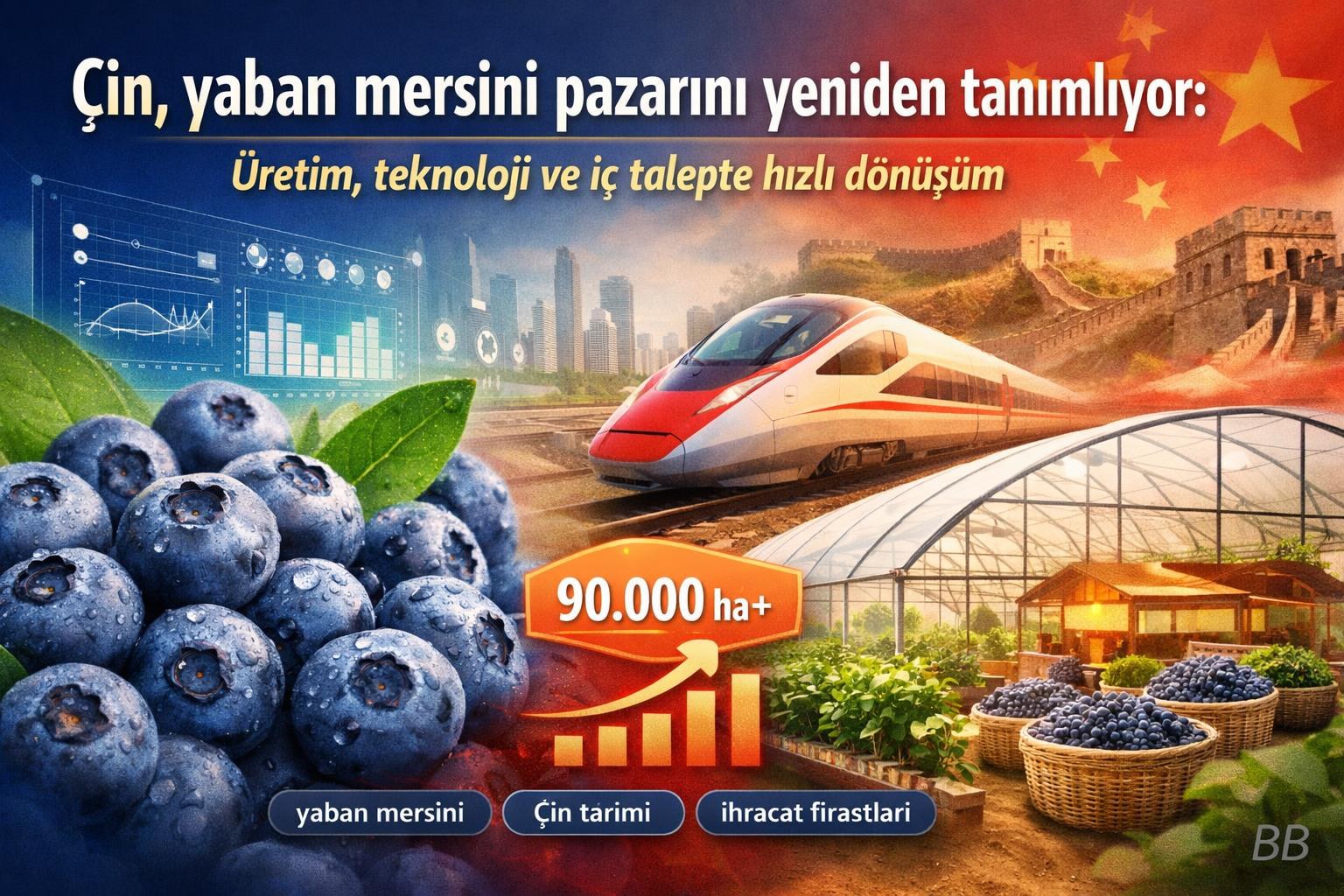 Çin, yaban mersini pazarını yeniden tanımlıyor: Üretim, teknoloji ve iç talepte hızlı dönüşüm görseli