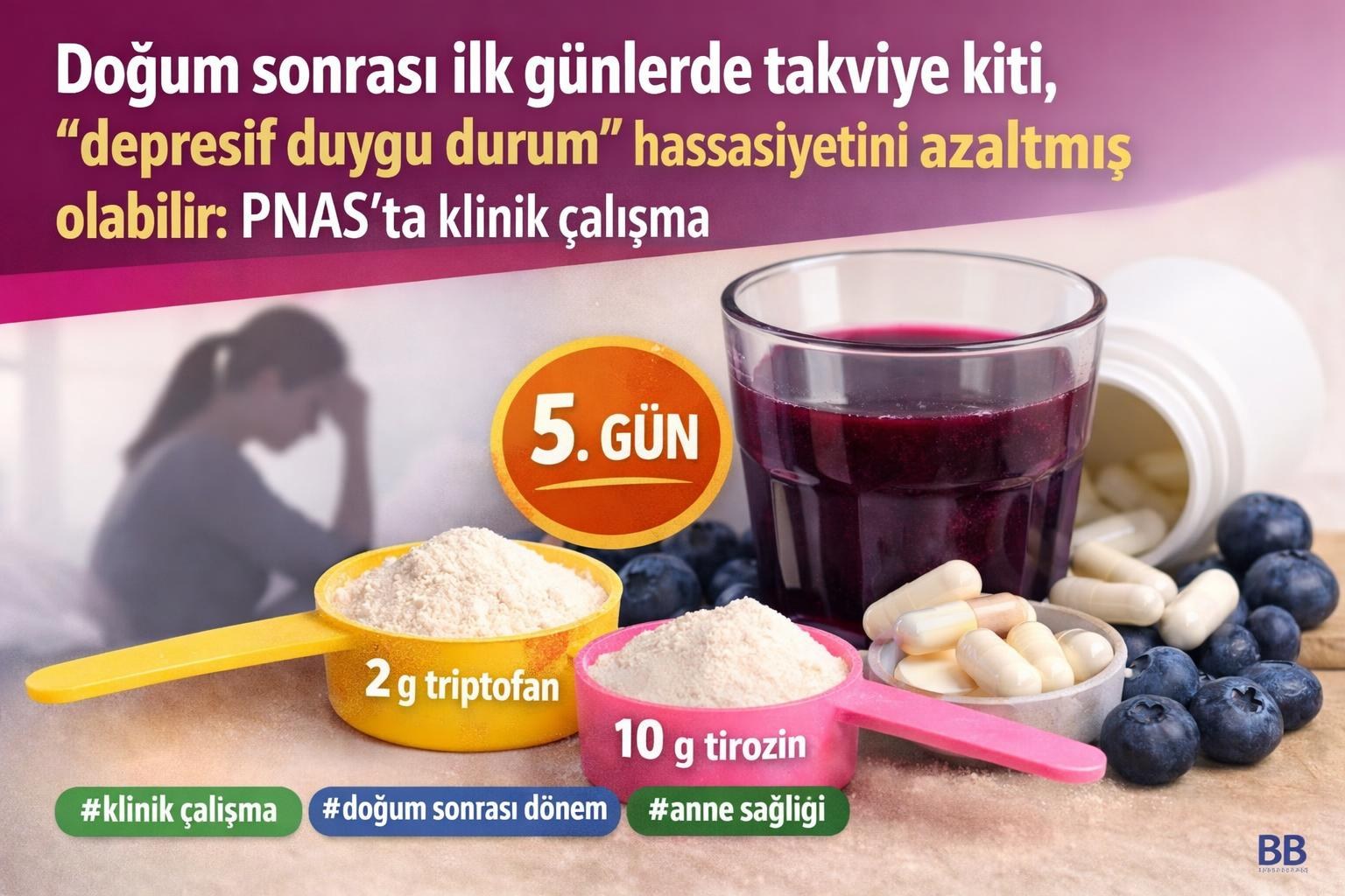 Doğum sonrası ilk günlerde takviye kiti, “depresif duygu durum” hassasiyetini azaltmış olabilir: PNAS’ta klinik çalışma görseli