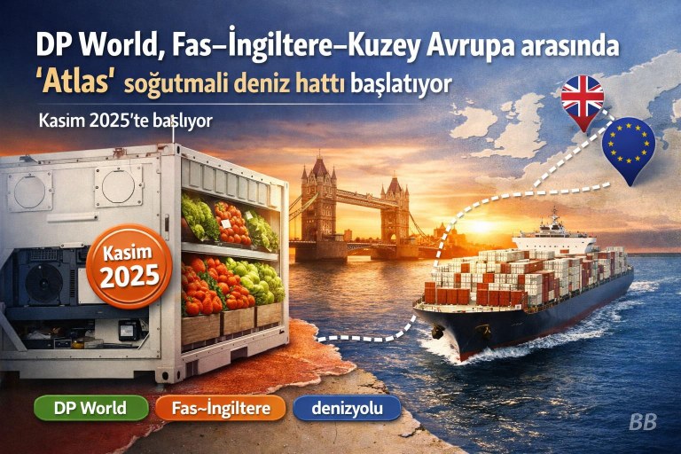 DP World, Fas–İngiltere–Kuzey Avrupa arasında 'Atlas' soğutmalı deniz hattı başlatıyor görseli