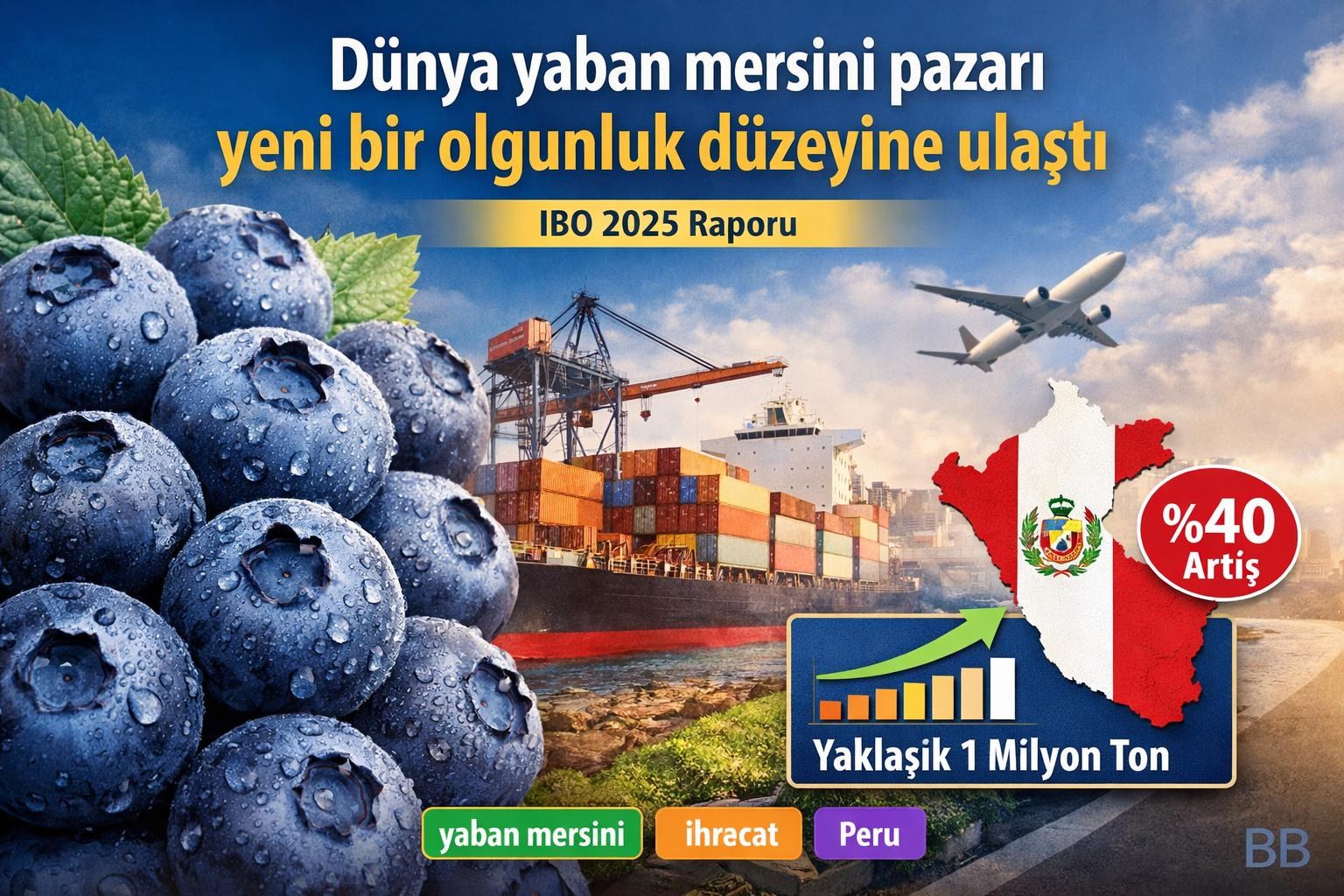Dünya yaban mersini pazarı yeni bir olgunluk düzeyine ulaştı görseli