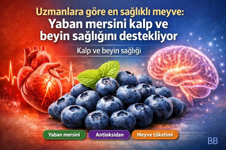 Uzmanlara göre en sağlıklı meyve: Yaban mersini kalp ve beyin sağlığını destekliyor görseli