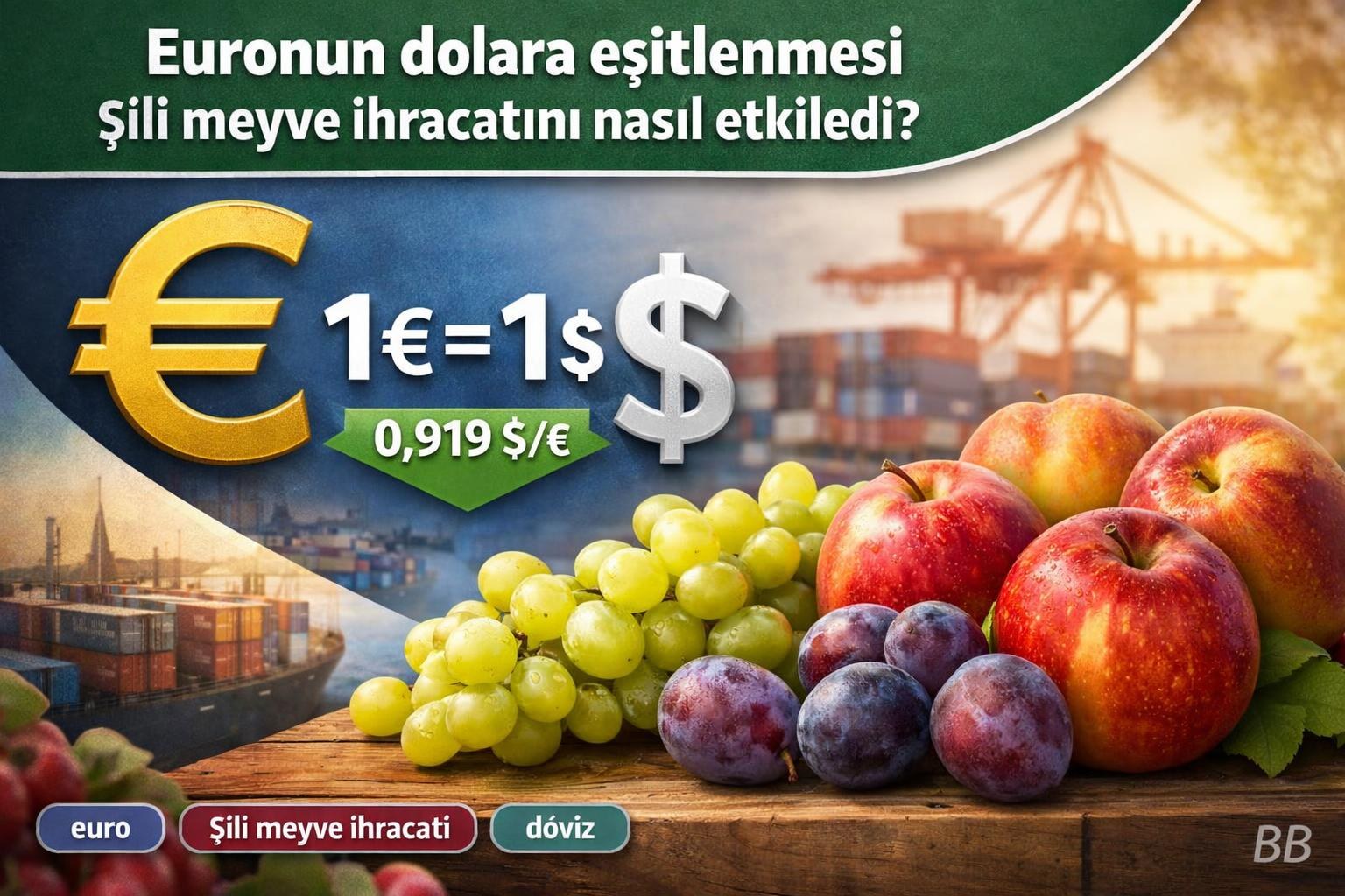 Euronun dolara eşitlenmesi Şili meyve ihracatını nasıl etkiledi? gorseli