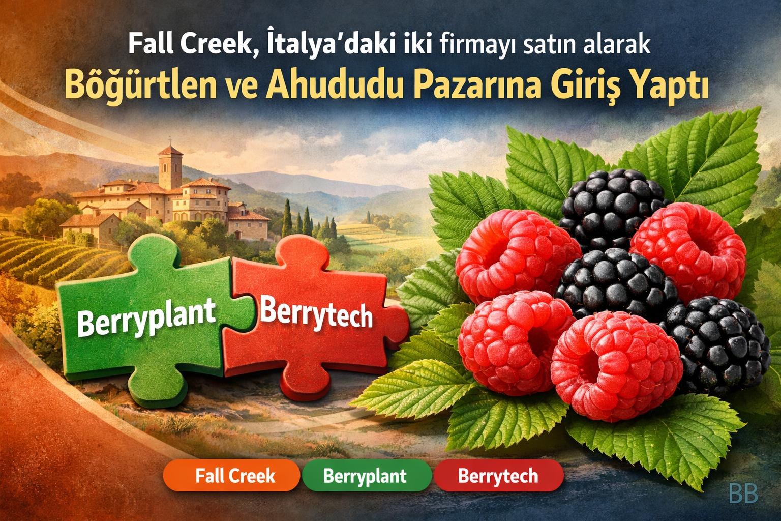 Fall Creek, İtalya'daki iki firmayı satın alarak böğürtlen ve ahududu pazarına giriş yaptı görseli