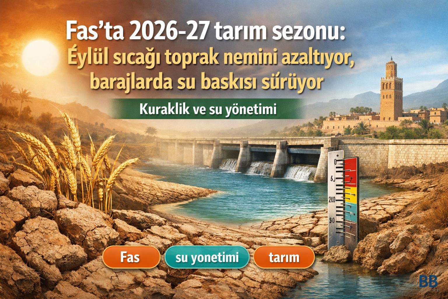 Fas’ta 2026-27 tarım sezonu: Eylül sıcağı toprak nemini azaltıyor, barajlarda su baskısı sürüyor görseli
