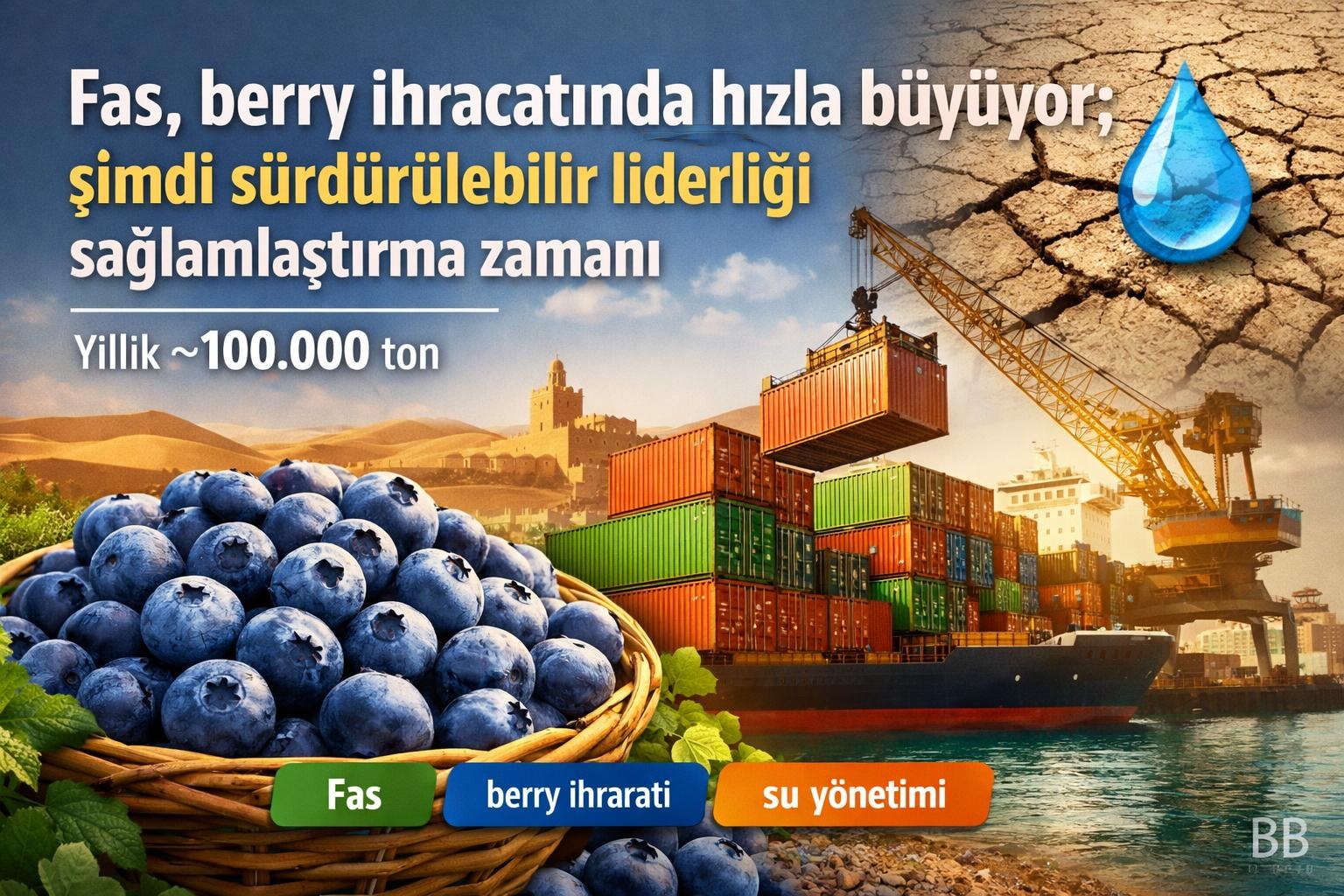 Fas, berry ihracatında hızla büyüyor; şimdi sürdürülebilir liderliği sağlamlaştırma zamanı görseli