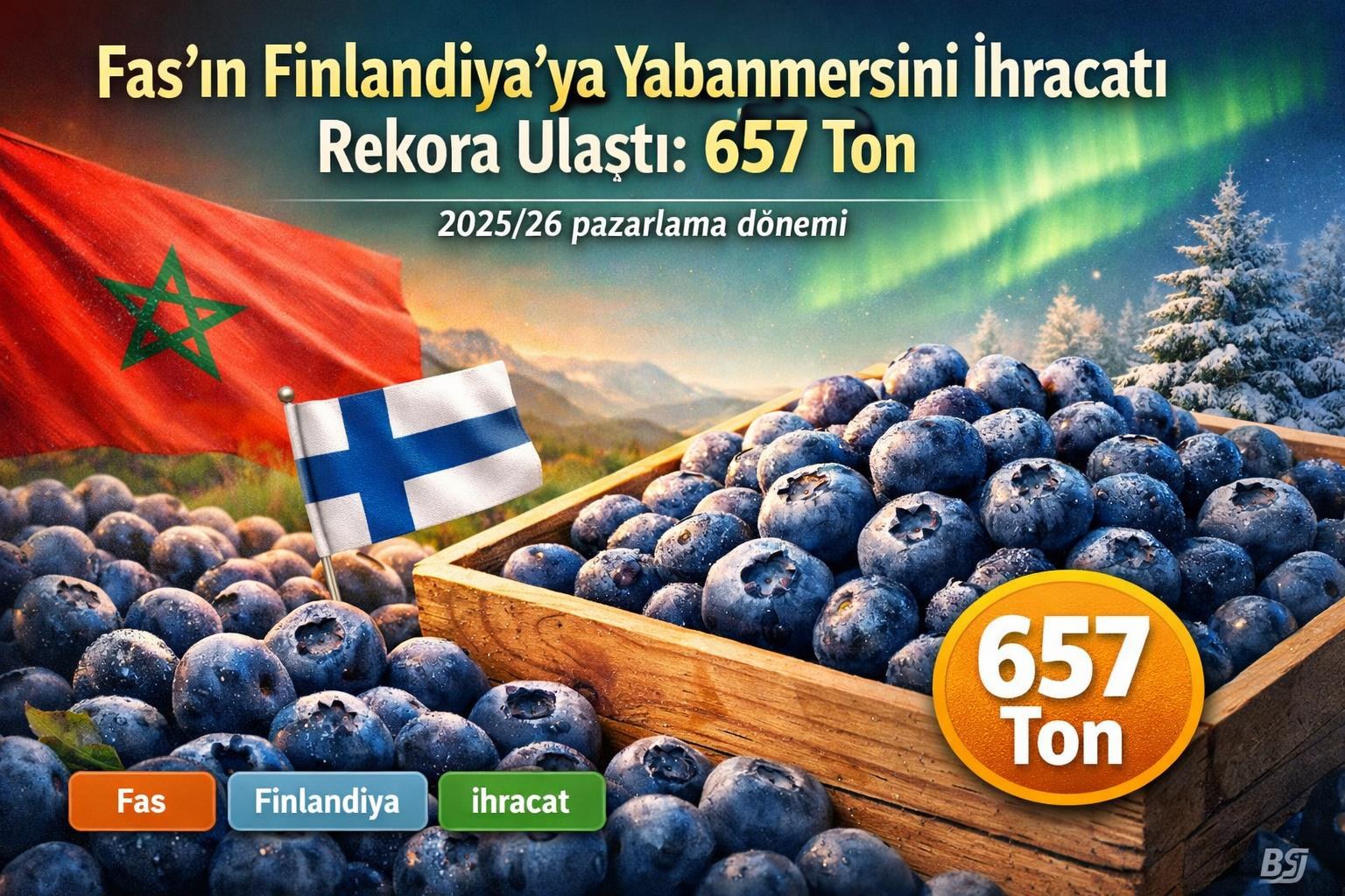 Fas'ın Finlandiya'ya Yabanmersini İhracatı Rekora Ulaştı: 657 Ton gorseli