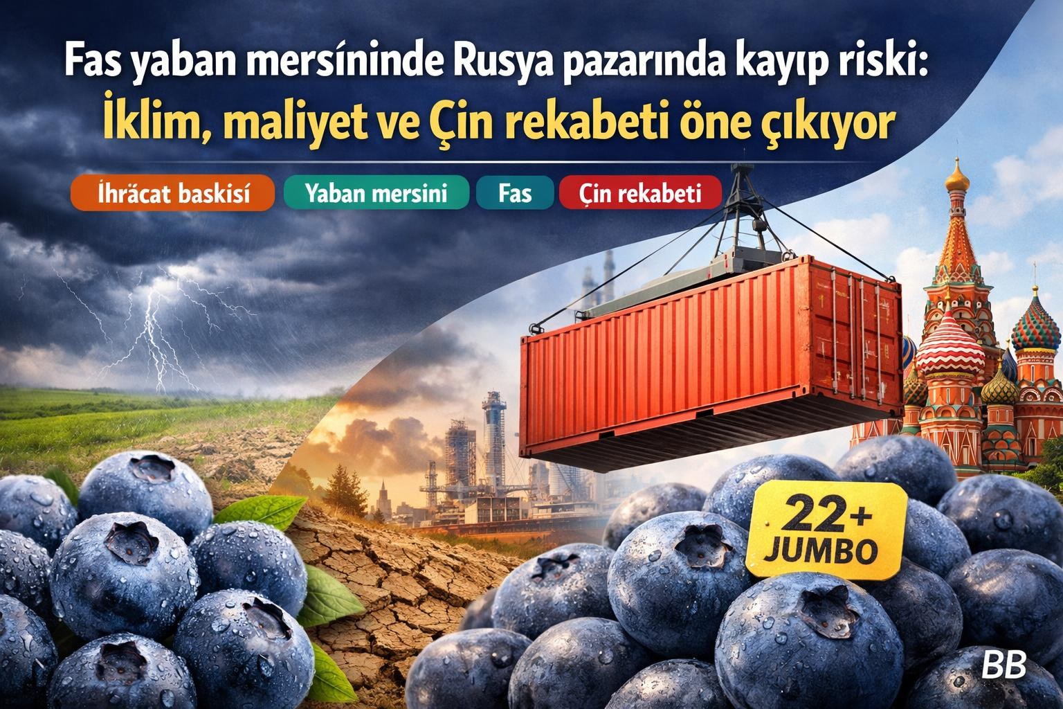 Fas yaban mersininde Rusya pazarında kayıp riski: İklim, maliyet ve Çin rekabeti öne çıkıyor görseli