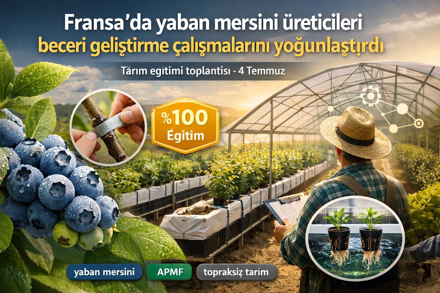 Fransa'da yaban mersini üreticileri beceri geliştirme çalışmalarını yoğunlaştırdı görseli