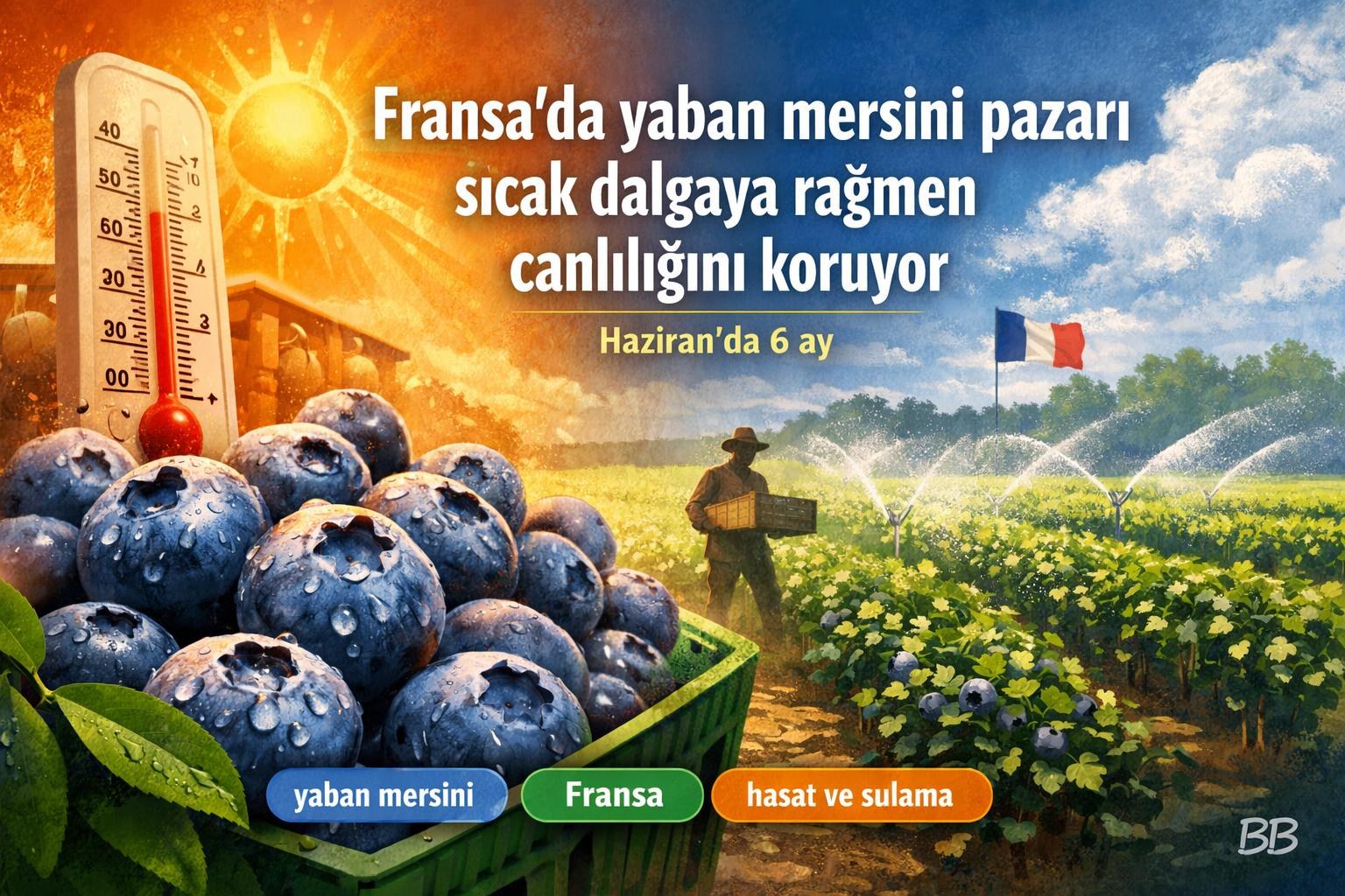 Fransa'da yaban mersini pazarı sıcak dalgaya rağmen canlılığını koruyor gorseli