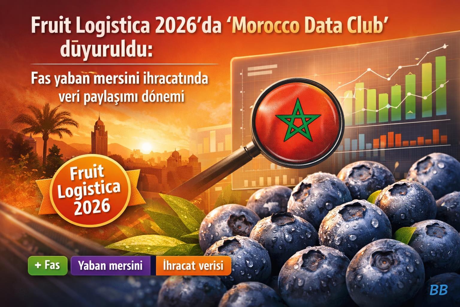 Fruit Logistica 2026’da “Morocco Data Club” duyuruldu: Fas yaban mersini ihracatında veri paylaşımı dönemi görseli