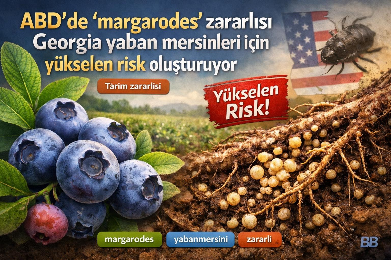 ABD'de 'margarodes' zararlısı Georgia yaban mersinleri için yükselen risk oluşturuyor görseli