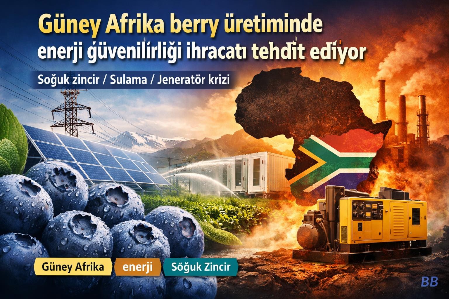 Güney Afrika berry üretiminde enerji güvenilirliği ihracatı tehdit ediyor gorseli