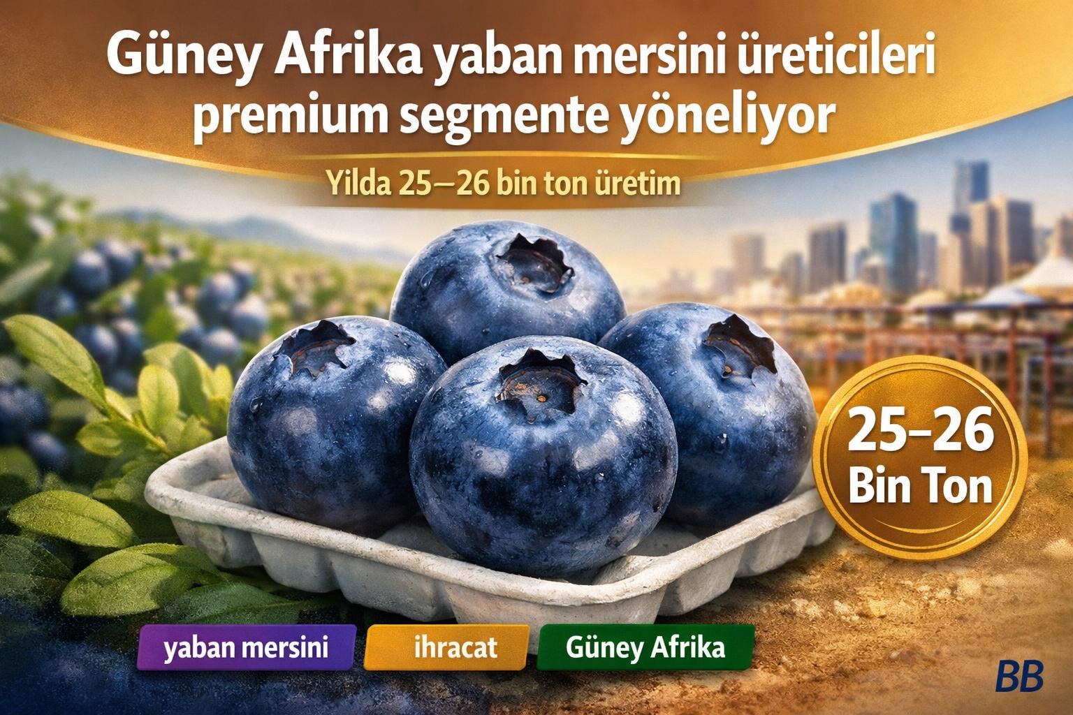 Güney Afrika yaban mersini üreticileri premium segmente yöneliyor gorseli