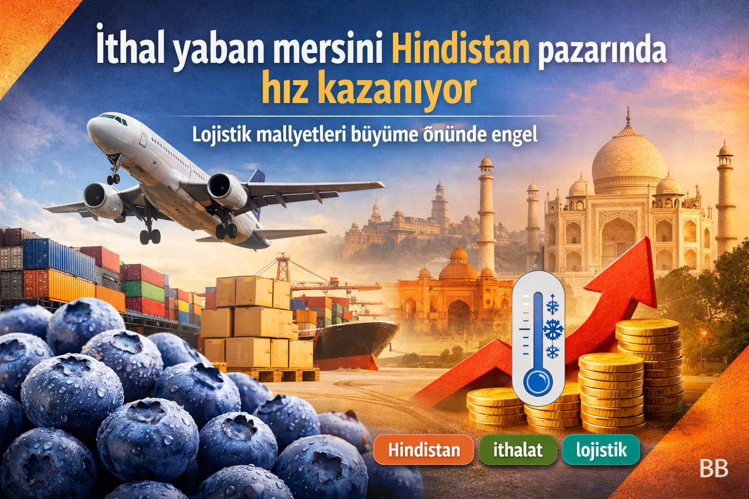 İthal yaban mersini Hindistan pazarında hız kazanıyor; lojistik maliyetleri büyüme önünde engel gorseli