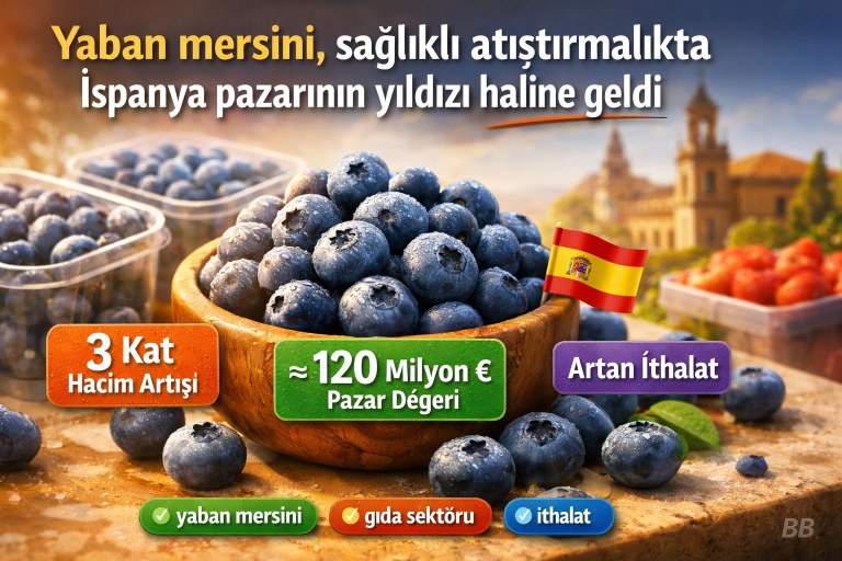 Yaban mersini, sağlıklı atıştırmalıkta İspanya pazarının yıldızı haline geldi görseli