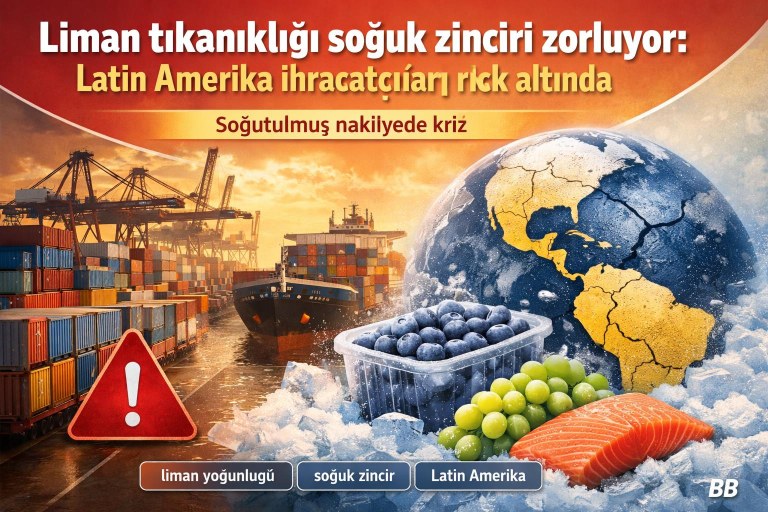 Liman tıkanıklığı soğuk zinciri zorluyor: Latin Amerika ihracatçıları risk altında görseli