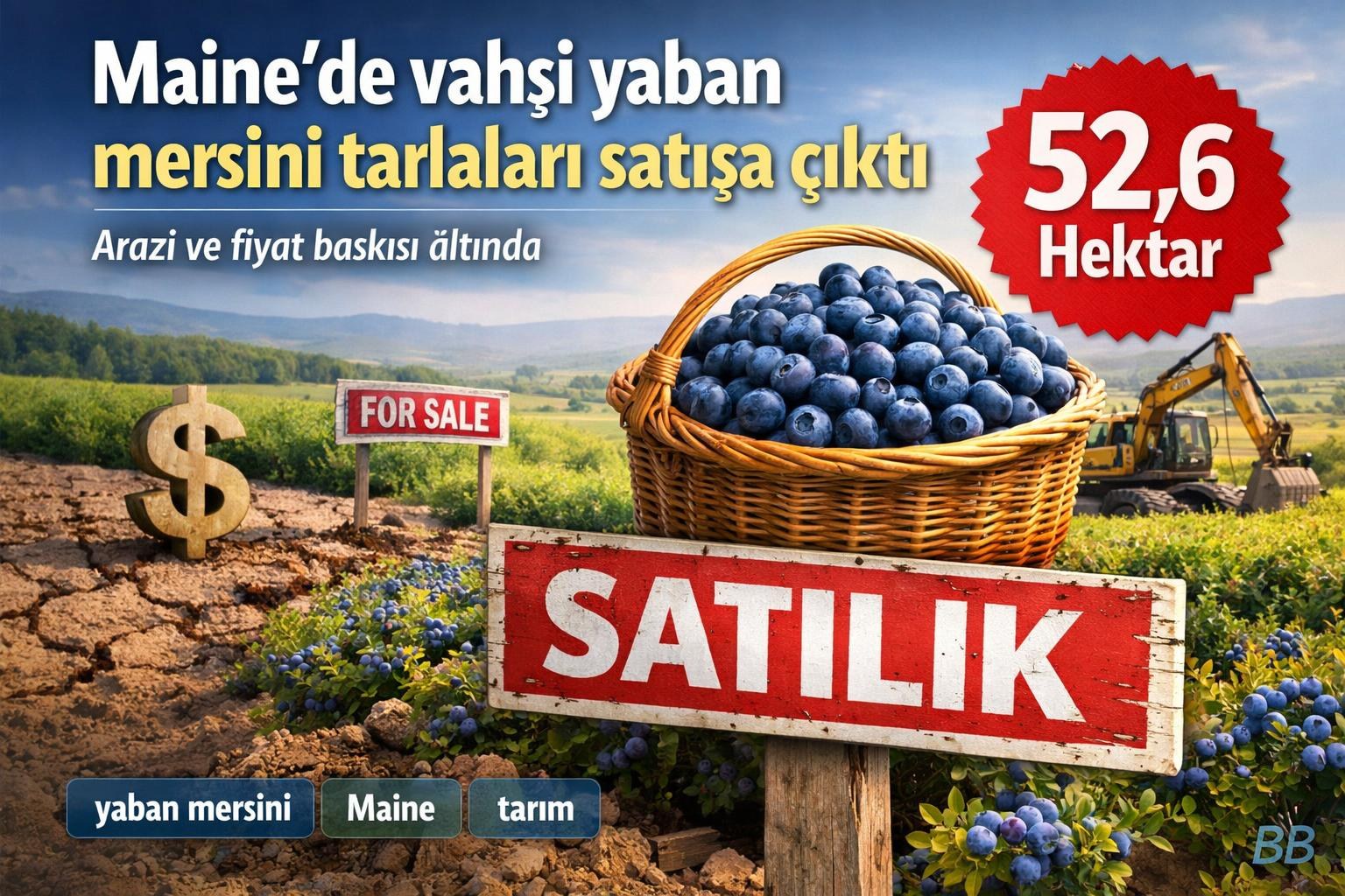 Maine'de vahşi yaban mersini tarlaları satışa çıktı; sektör arazi ve fiyat baskısı altında görseli