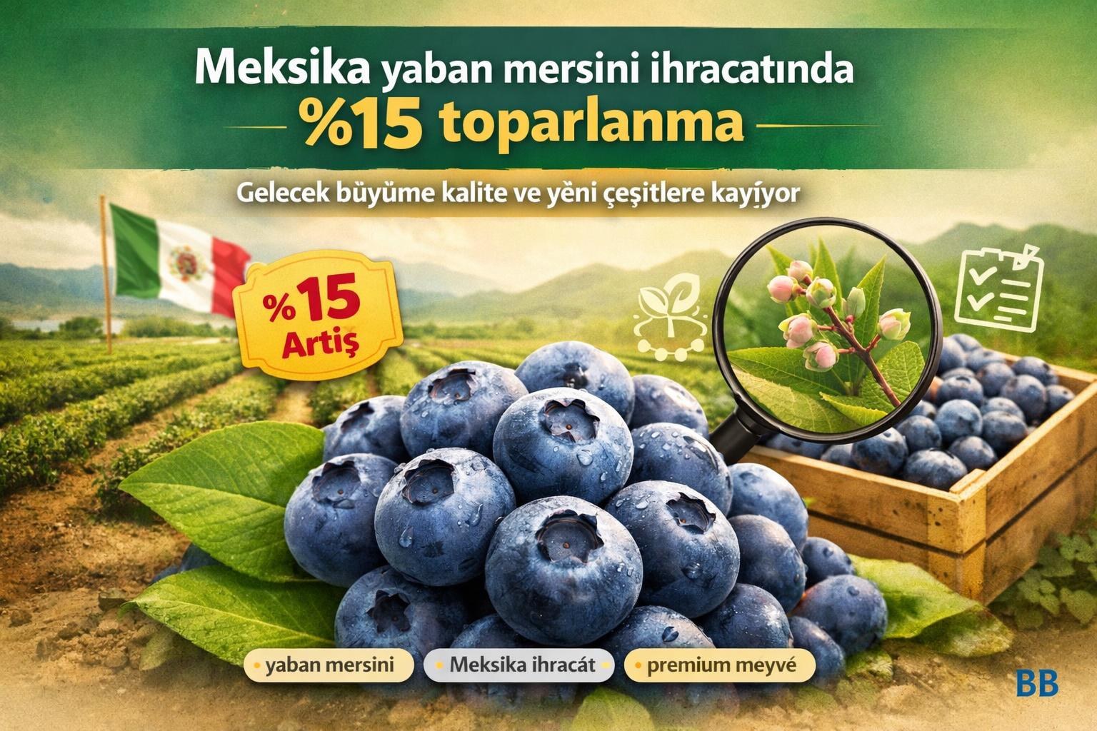 Meksika yaban mersini ihracatında %15 toparlanma; gelecek büyüme kalite ve yeni çeşitlere kayıyor görseli