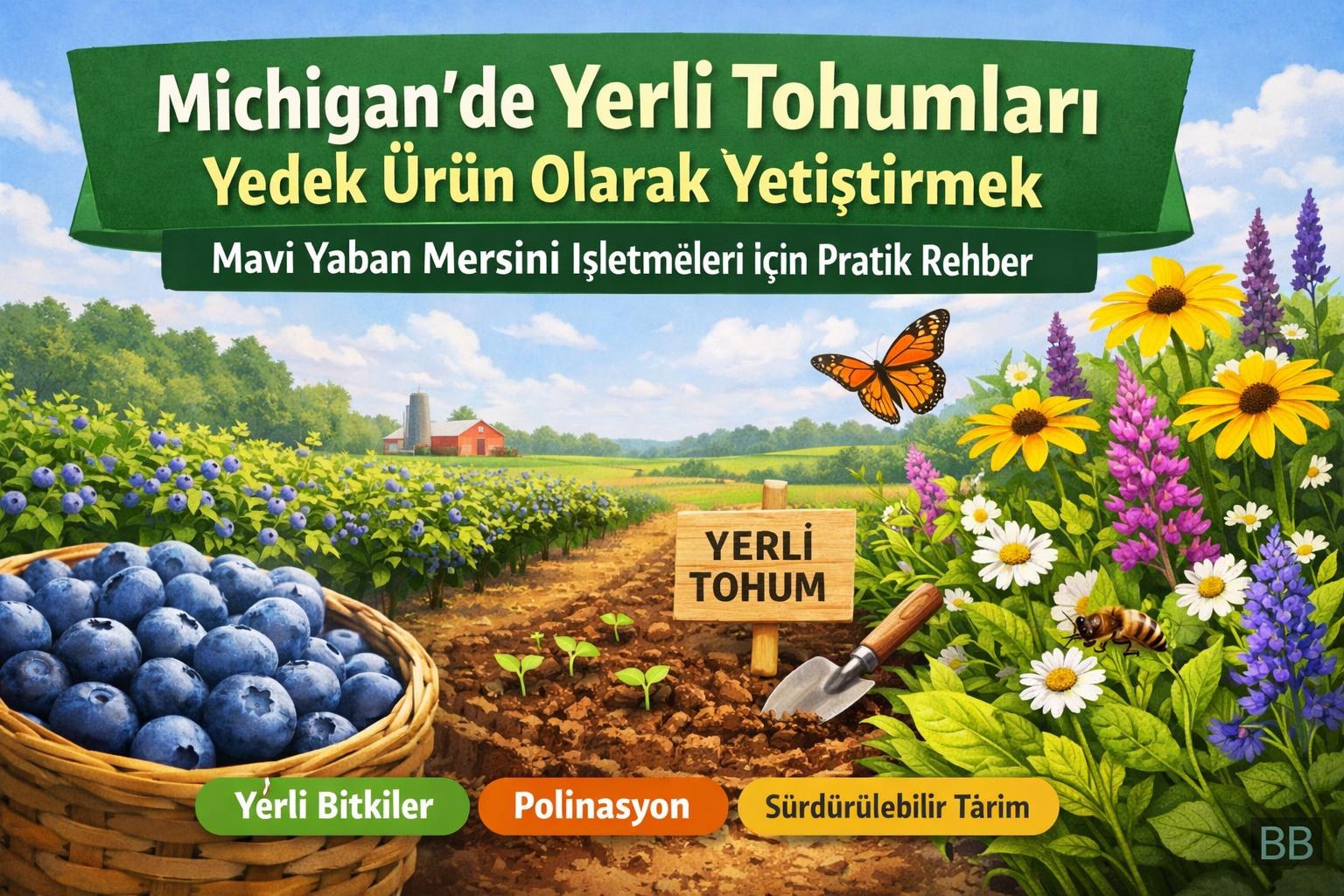 Michigan'de Yerli Tohumları Yedek Ürün Olarak Yetiştirmek: Mavi Yaban Mersini İşletmeleri İçin Pratik Rehber görseli