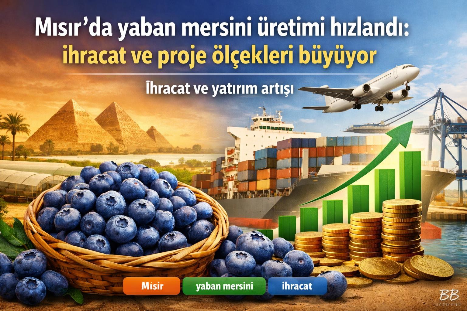 Mısır'da yaban mersini üretimi hızlandı: ihracat ve proje ölçekleri büyüyor görseli