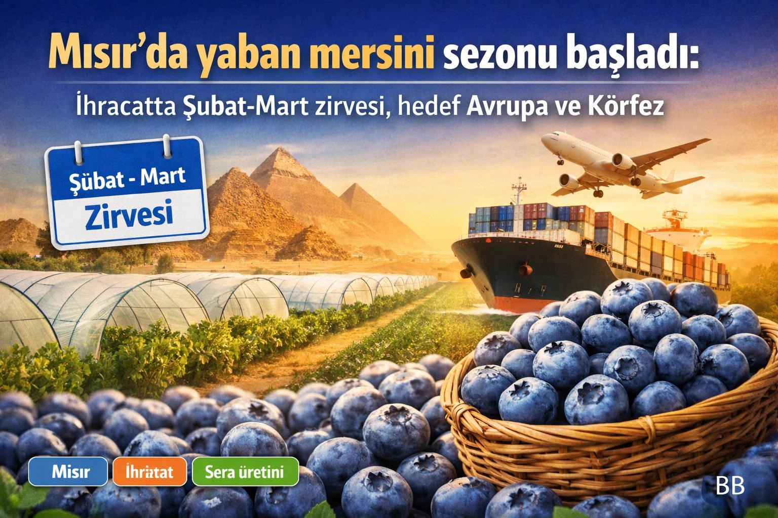 Mısır’da yaban mersini sezonu başladı: İhracatta Şubat-Mart zirvesi, hedef Avrupa ve Körfez görseli