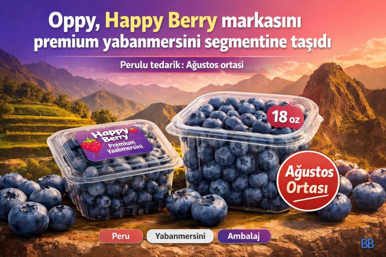 Oppy, Happy Berry markasını premium yabanmersini segmentine taşıdı görseli