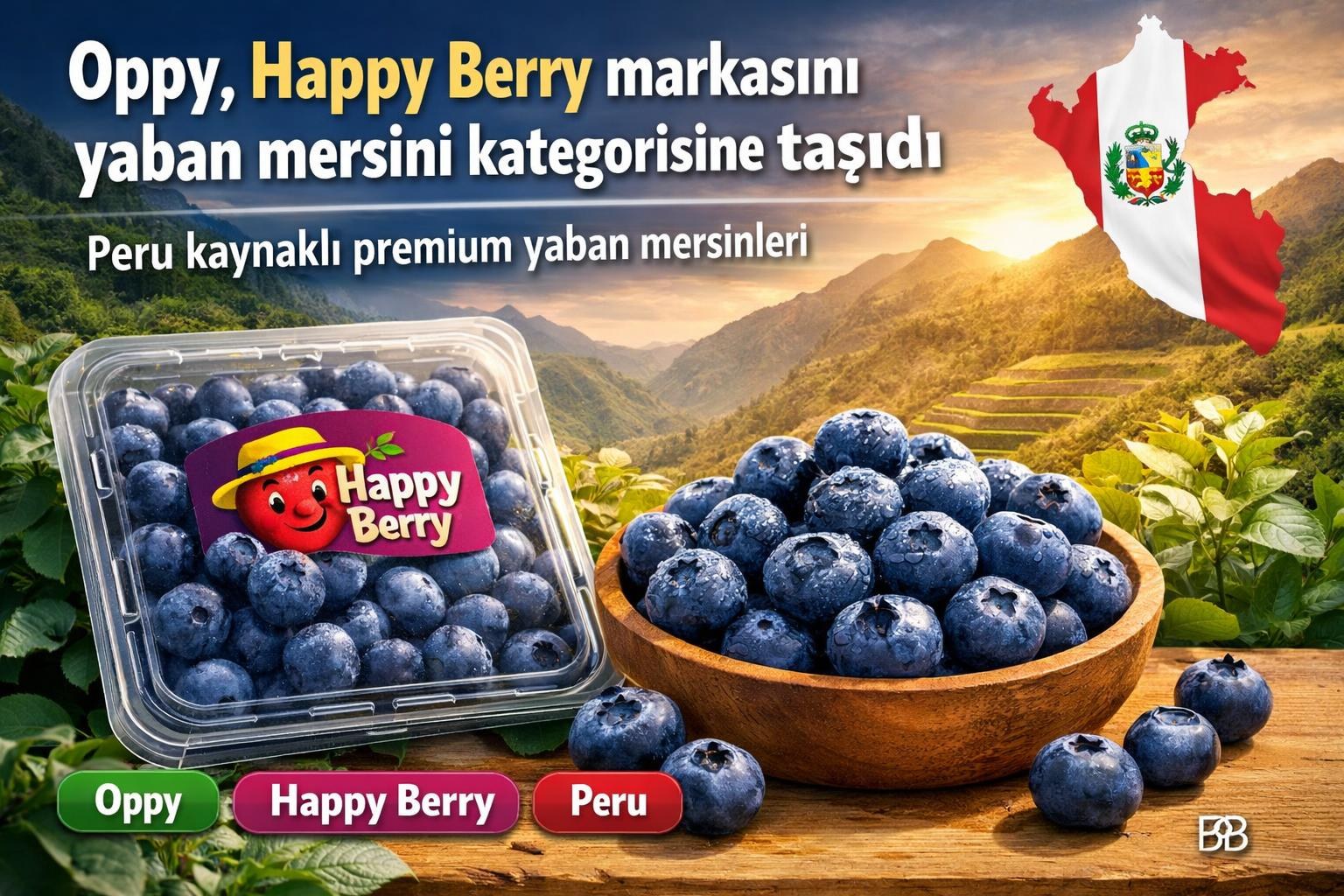 Oppy, Happy Berry markasını yaban mersini kategorisine taşıdı görseli