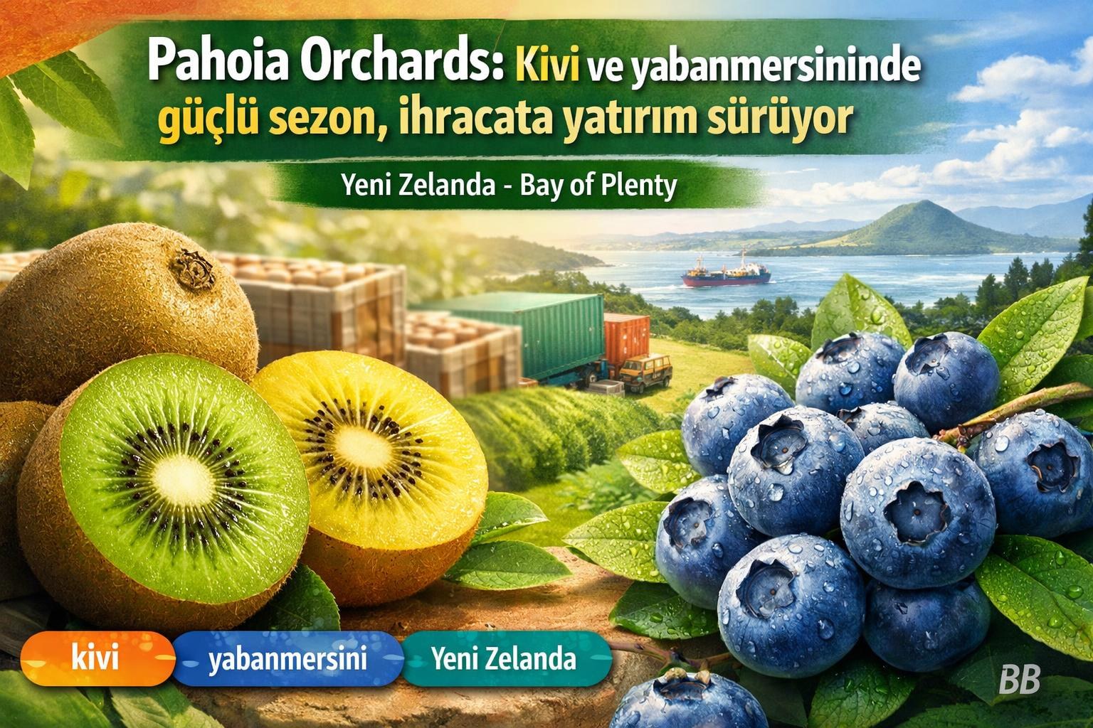 Pahoia Orchards: Kivi ve yabanmersininde güçlü sezon, ihracata yatırım sürüyor gorseli