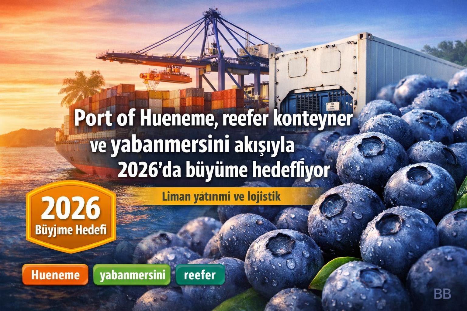 Port of Hueneme, reefer konteyner ve yabanmersini akışıyla 2026'da büyüme hedefliyor gorseli