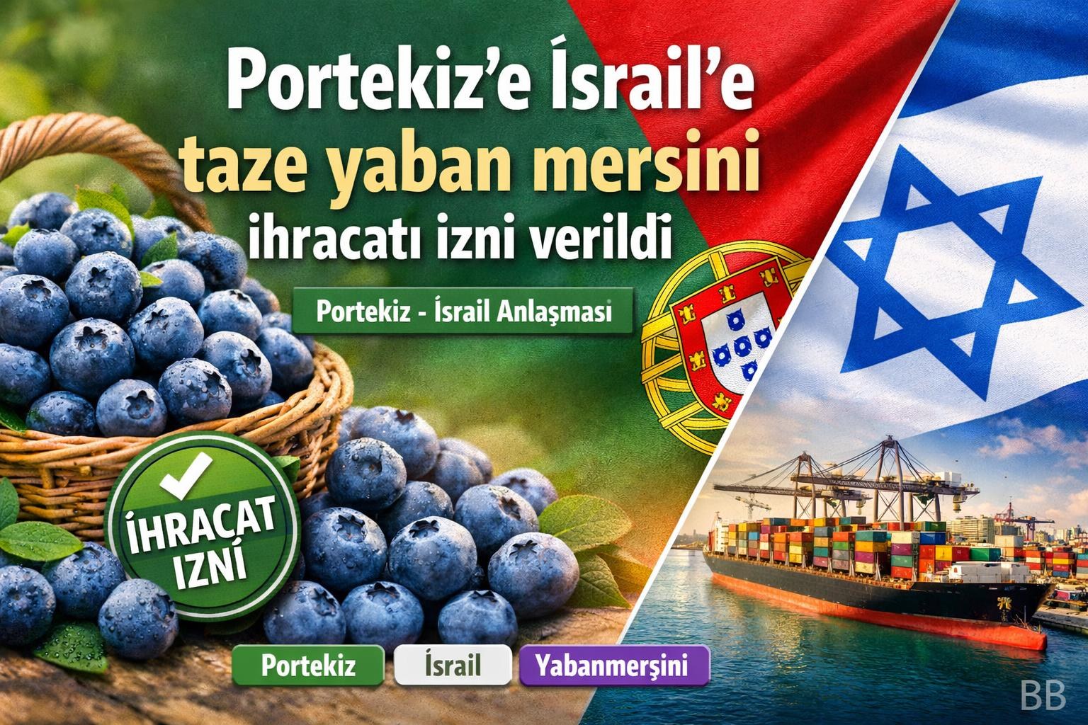 Portekiz'e İsrail'e taze yaban mersini ihracatı izni verildi gorseli