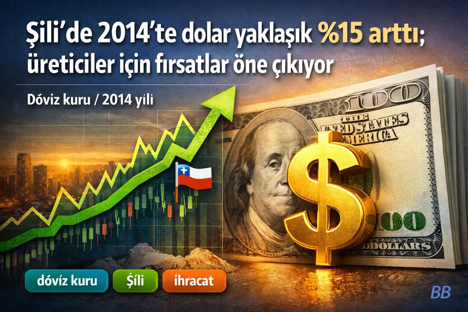 Şili'de 2014'te dolar yaklaşık %15 arttı; üreticiler için fırsatlar öne çıkıyor görseli