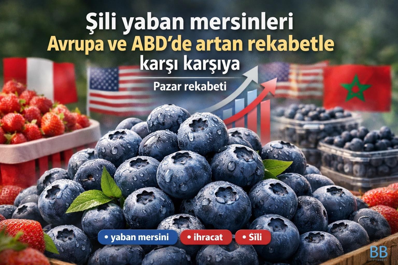 Şili yaban mersinleri Avrupa ve ABD'de artan rekabetle karşı karşıya gorseli