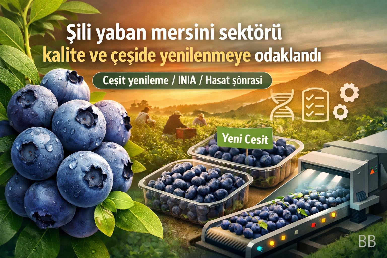 Şili yaban mersini sektörü kalite ve çeşide yenilenmeye odaklandı gorseli