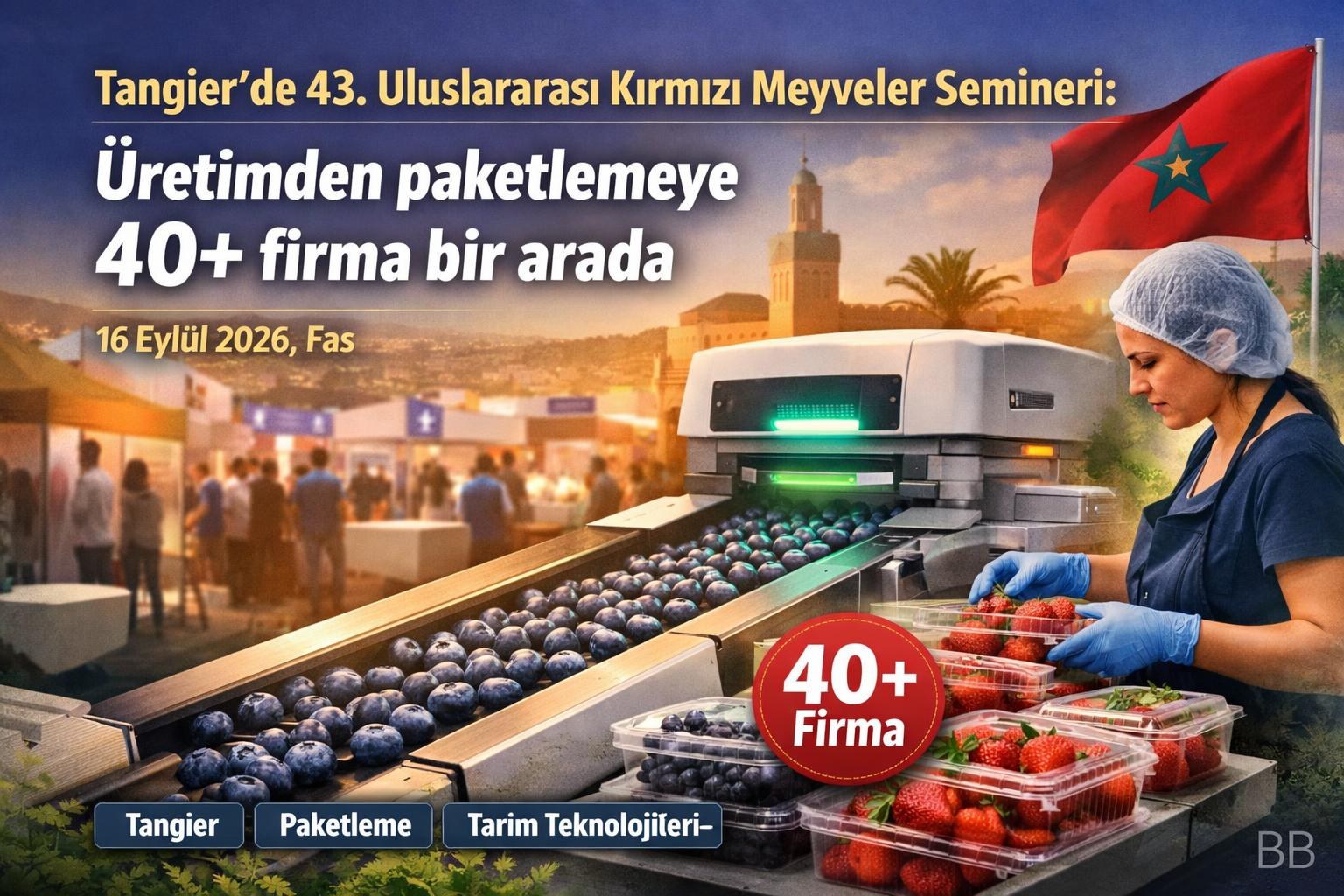 Tangier'de 43. Uluslararası Kırmızı Meyveler Semineri: Üretimden paketlemeye 40+ firma bir arada gorseli