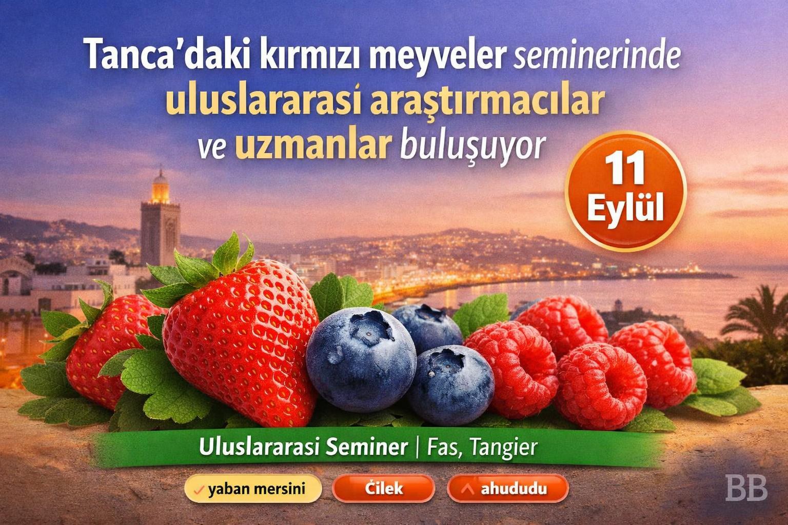 Tanca'daki kırmızı meyveler seminerinde uluslararası araştırmacılar ve uzmanlar buluşuyor görseli