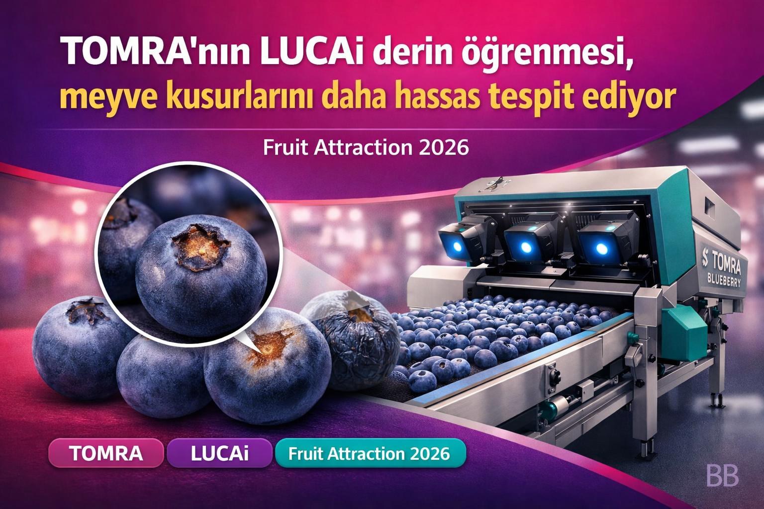 TOMRA'nın LUCAi derin öğrenmesi, meyve kusurlarını daha hassas tespit ediyor görseli