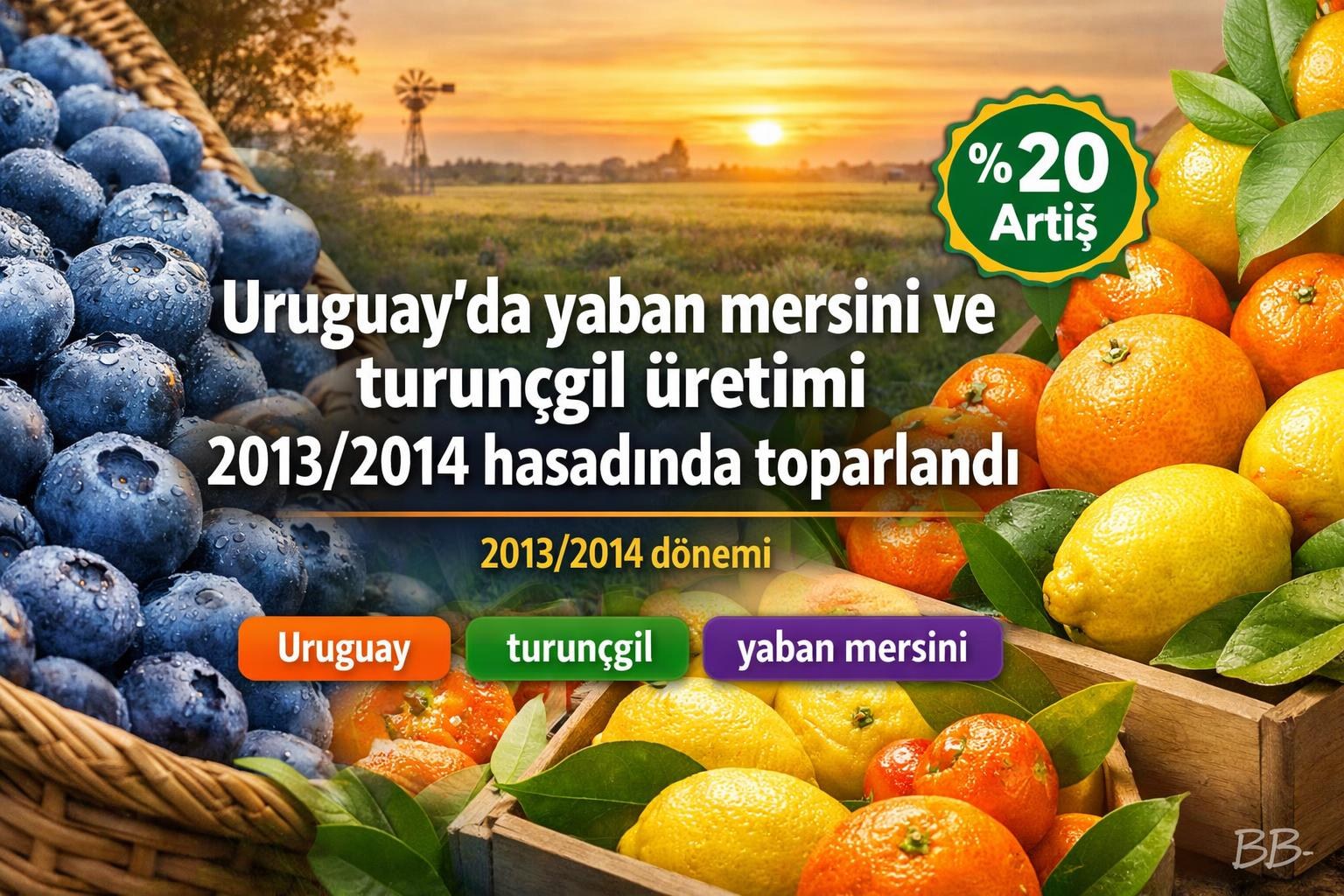 Uruguay'da yaban mersini ve turunçgil üretimi 2013/2014 hasadında toparlandı görseli