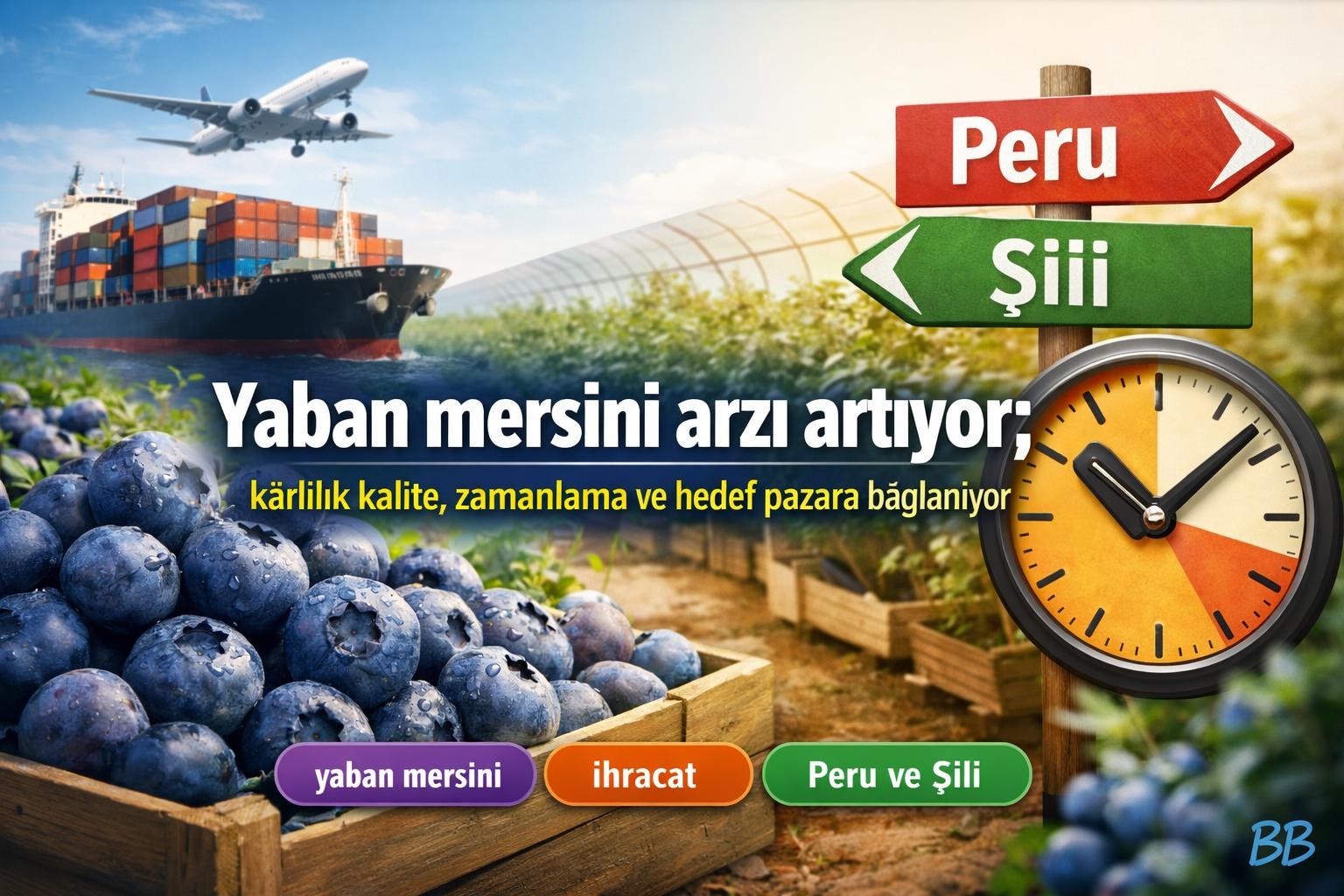 Yaban mersini arzı artıyor; kârlılık kalite, zamanlama ve hedef pazara bağlanıyor gorseli