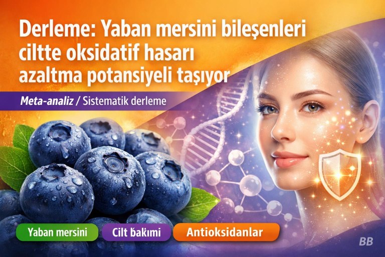 Derleme: Yaban mersini bileşenleri ciltte oksidatif hasarı azaltma potansiyeli taşıyor görseli